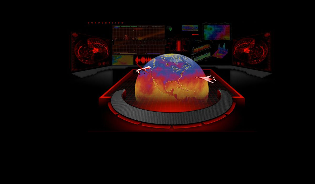 Sandia Research Corporation command center visualization